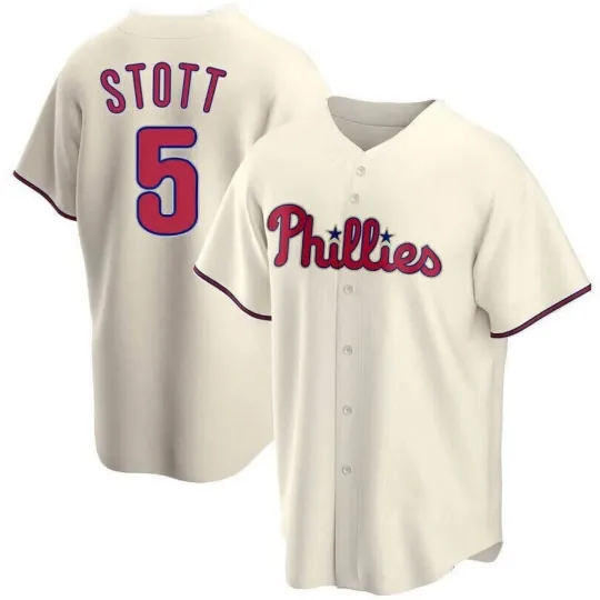 Discover Phillies #5 Bryson Stott Polyester Baseball Jersey , Gift for Fan