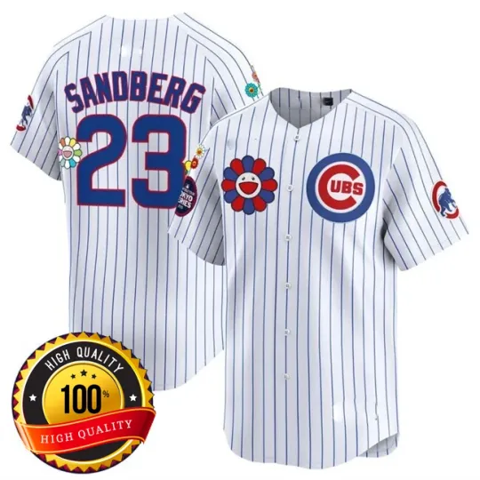 Discover #23 Ryne Sandberg White 2025 Baseball Jersey All Sizes , Gift for Fan