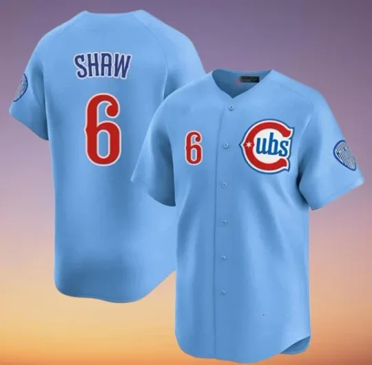 Discover Matt Shaw #6 Blue Baseball jersey , Gift for Fan