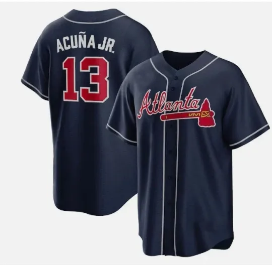 Discover Ronald Acuna Jr. #13 Baseball Jersey Team Funny , Gift for Fan