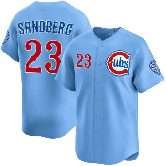 Discover #23 Ryne Sandberg Blue Alternate 2 2025 Baseball jersey , Gift for Fan