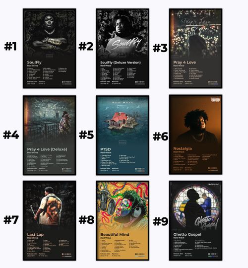 Discover 12+Custom Rod Wave Poster Album Poster, Music Poster