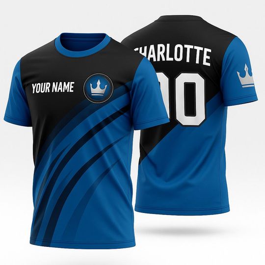 Custom Name Charlotte FC Soccer Fan 3D T-Shirt Personalized Jersey