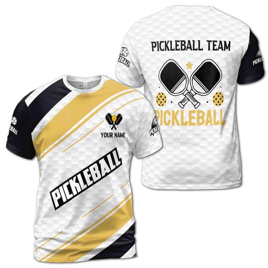 Discover Customized Name Team Pickleball League Player Men's T-Shirt