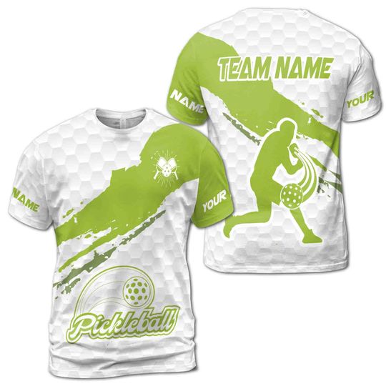 Discover Custom Name Pickleball Team Men's T-shirt