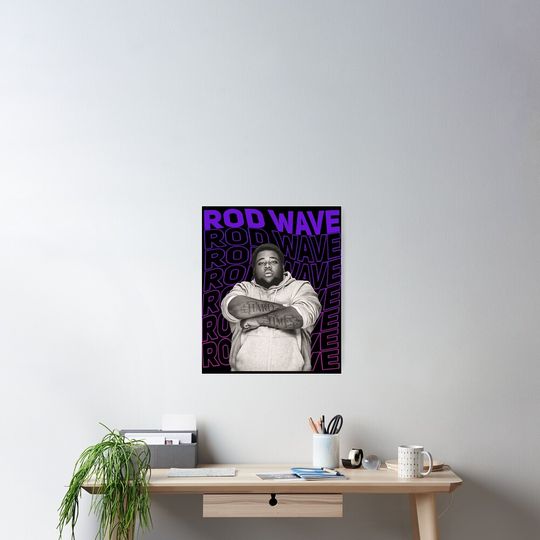Rod Wave Poster Aesthetic Wall Print for Dorm Room