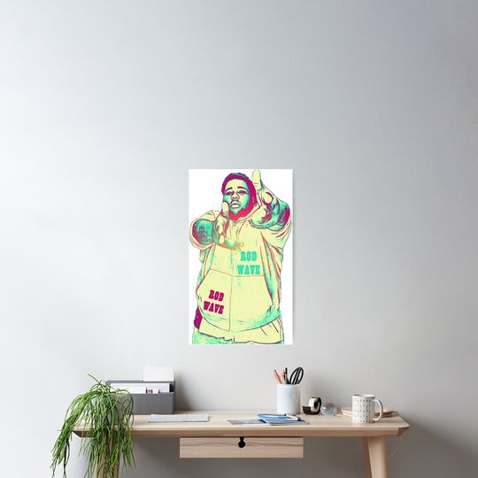 Rod Wave Poster Cool Wall Art for Teen Bedroom