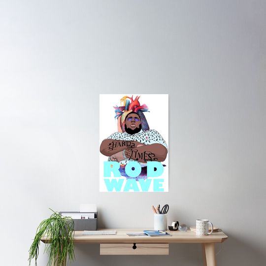 Rod Wave Poster Large Music Print for Teen Room