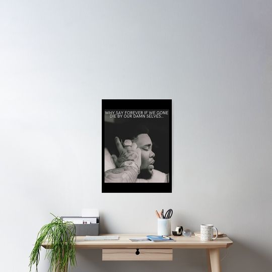 Rod Wave Poster Aesthetic Music Print for Teen Bedroom