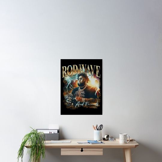 Discover Rod Wave Poster Stylish Music Wall Print for Dorm