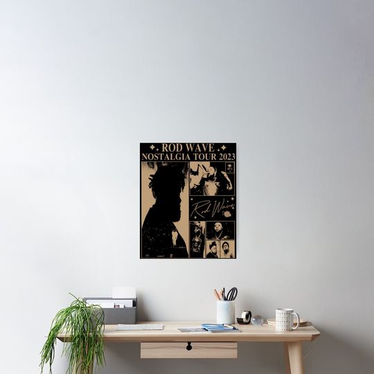 Rod Wave Nostalgia 90s Rap Music  Poster