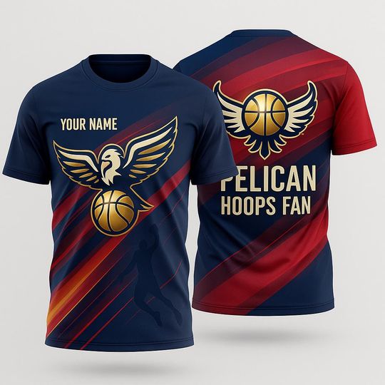 New Orleans Pelicans Fan T-Shirt: Custom 3D Graphic Tee