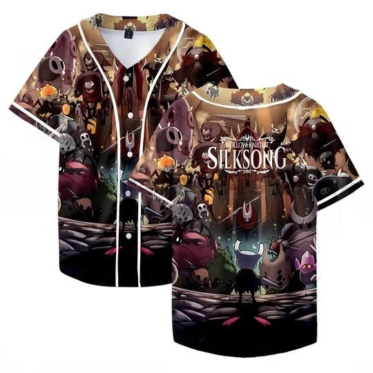 Hollow Knight Silksong Game Merch Baseball Jersey