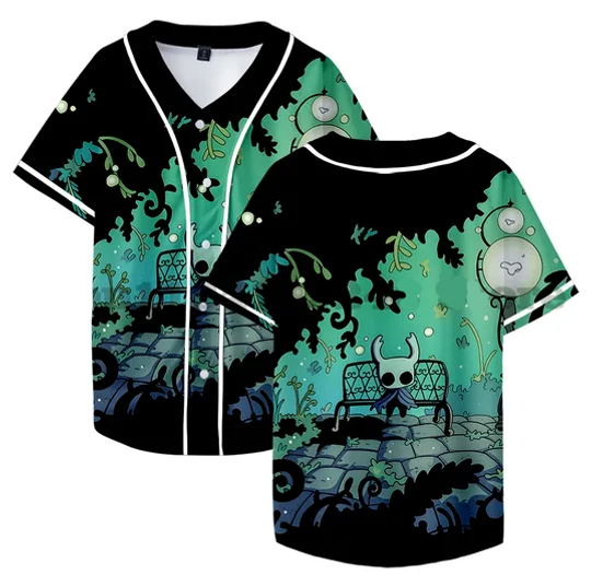 Hollow Knight Silksong Game Merch Baseball Jersey