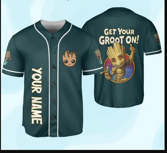Personalized Get Your Groot Kids Groot Baseball Jersey