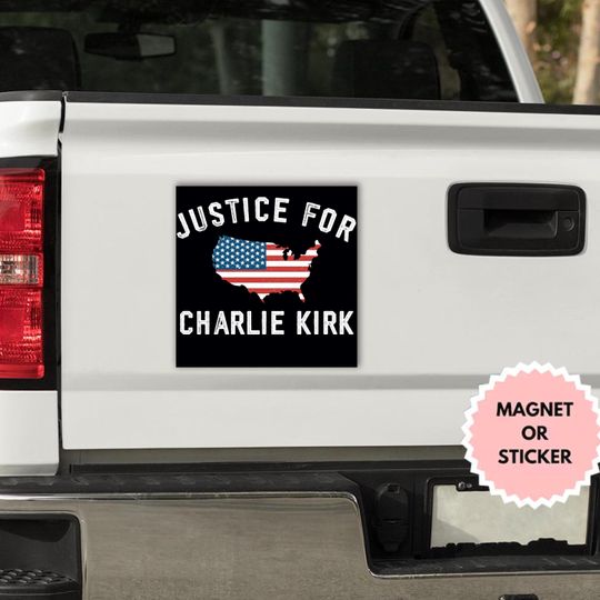 A True Patriot Charlie Kirk Car Magnet, Justice For Charlie Kirk, I Stand With Charlie,RIP Charlie Kirk,Freedom Charlie Kirk