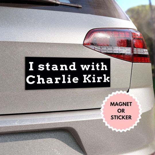 A True Patriot Charlie Kirk Car Magnet, We Dont Need Safe Spaces We Need Free Speech, RIP Charlie Kirk, Human Rights