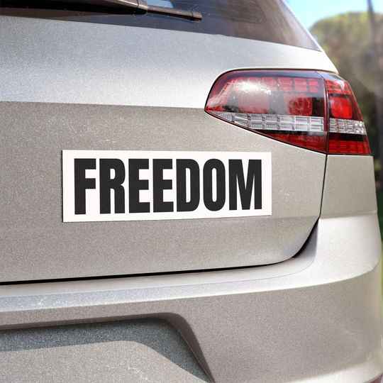 Charlie Kirk Freedom Car Magnet, Inspirational Vehicle Decor, Perfect for Road Trips, Gifts for Freedom Lovers, Patriotic Car Accessories