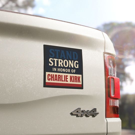 Charlie Kirk, Honor Charlie Kirk Car Magnet, Kirk Car Decor