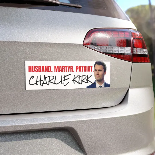 Charlie Kirk Tribute Car Magnet, Car Decor, Political Gift, Vehicle Accessories