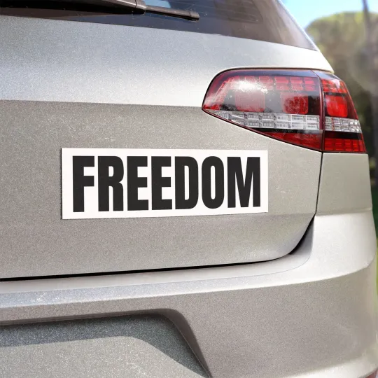 Charlie Kirk Freedom Car Magnet - Inspirational Vehicle Magnet, Auto Accessories