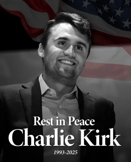 CHARLIE KIRK REST IN PEACE Turning Point USA Magnet