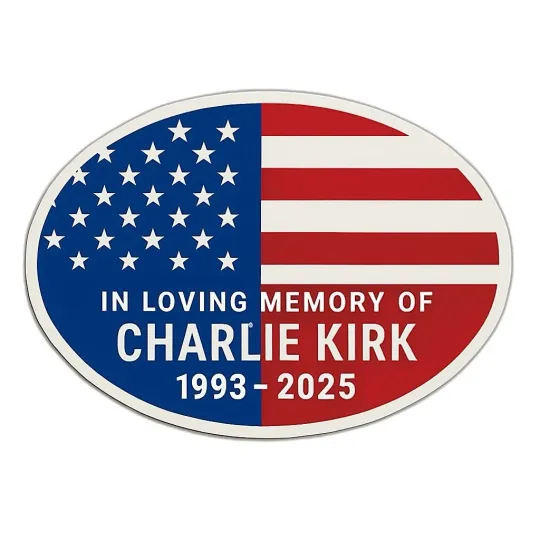 New Charlie Kirk Car Magnet RIP In Loving  Memory Car Decor