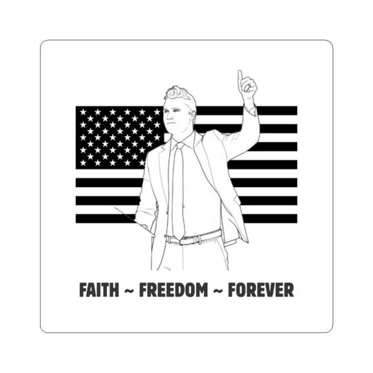 Charlie Kirk Faith Freedom Forever Car Magnet, Charlie Kirk Is My Hero Car Magnet, Charlie Kirk Car Magnet, A True Patriot, USA Flag Charlie Car Magnet