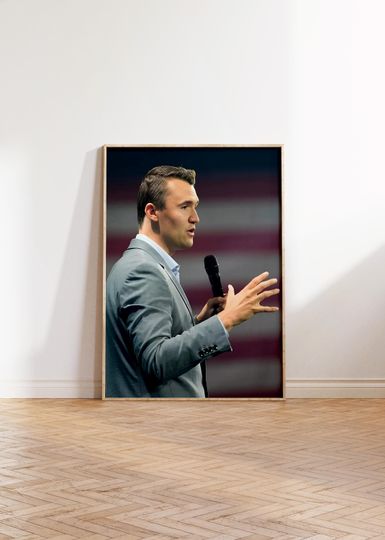 Charlie Kirk,Freedom Poster,Political Commentary Wall Art, Minimalist Political Wall Art,Liberty and Free Speech print