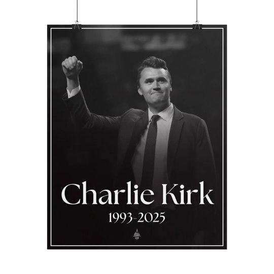 Charlie Kirk Poster, Gift for Fans