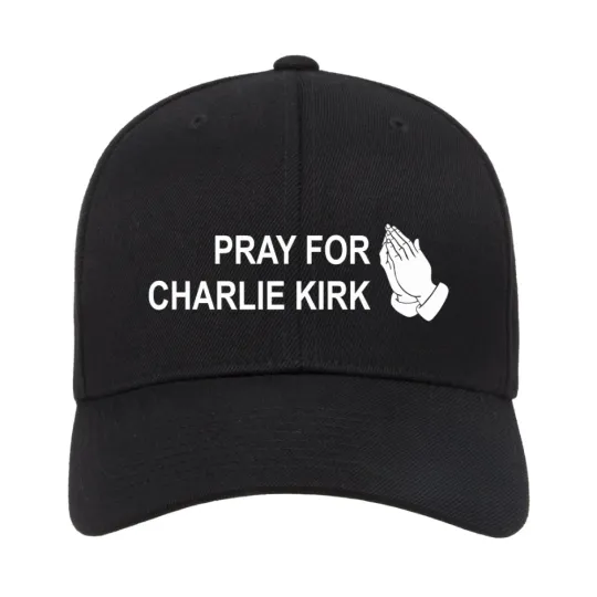 Pray for Charlie Kirk Fitted Baseball Cap