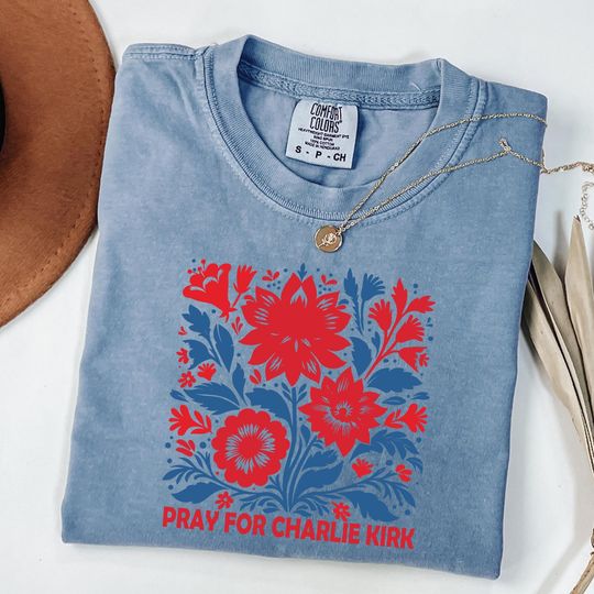 Discover Pray for Charlie Kirk Tshirt, Christian Prayer Tribute Tee, Faith Hope Support Shirt, Religious Memorial