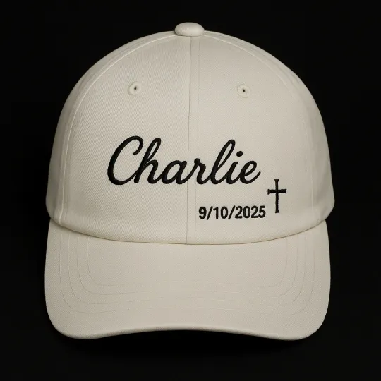 Charlie Kirk Honor Him Trump MAGA Embroidered Baseball Cap