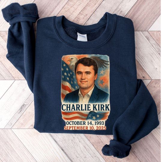 Charlie Kirk Patriotic Sweatshirt, America Pray for Charlie Kirk Sweatshirt, Justice For Charlie Sweatshirt
