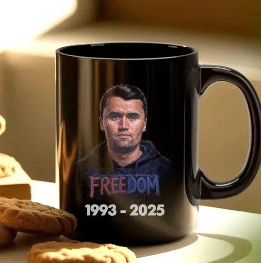 Charlie Kirk Memorial Mug 11oz/15oz, RIP Tribute Patriotic Coffee Cup