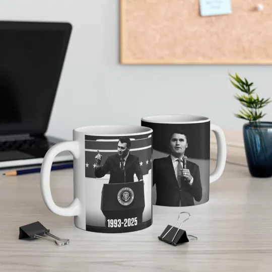 Justice for Charlie Kirk Coffee Mug Republican Patriotic Memorial Gift
