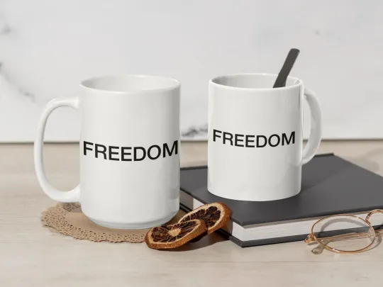 Charlie Kirk Freedom Mug, Charlie Mug, Kirk Mug, Charlie Kirk Coffee Cup