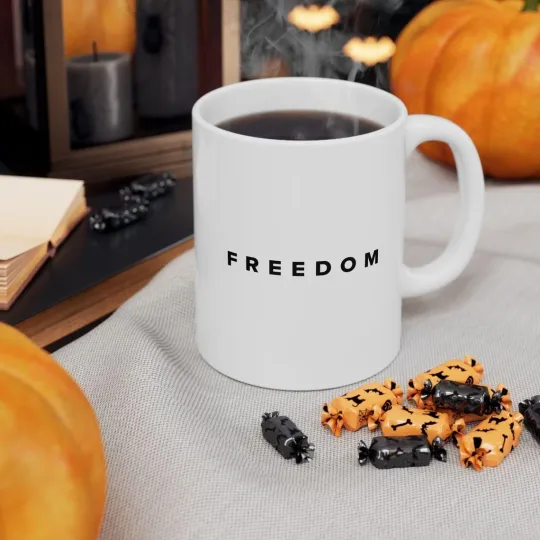 Charlie Kirk Freedom Coffee Mug