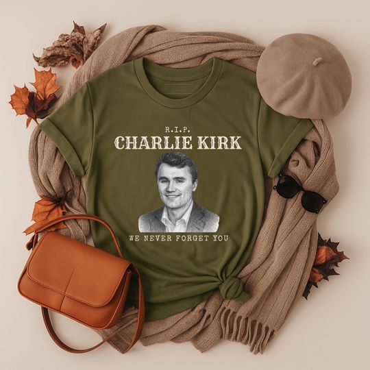 Discover RIP Charlie Kirk Memorial T-Shirt: Activist Tribute Tee