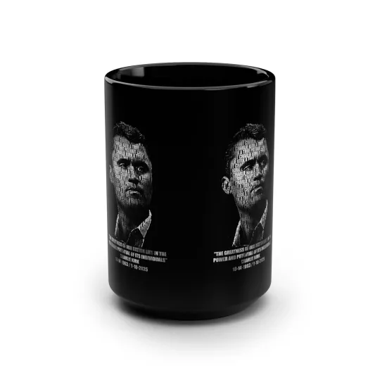 Charlie Kirk Inspiring Quote Mug, Charlie Kirk Typography Mug,MAGA Coffee Mug
