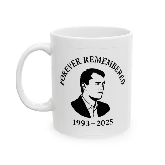 Discover Rest in Peace Charlie Kirk Memorial Coffee Mug Tribute Gift  11oz-15oz