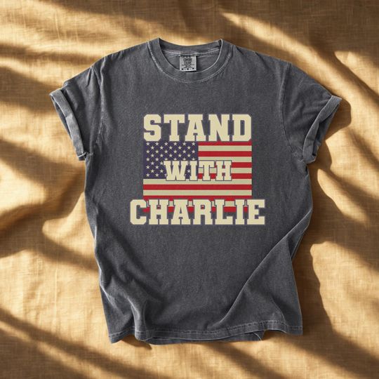 Discover Stand With Charlie Kirk Shirt, Free Speech Support Tee, Vintage College Political Shirt, Conservative Statement shirt, America Freedom