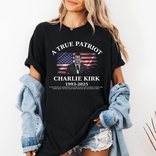 Discover Justice for Charlie Kirk Shirt, Charlie Kirk Patriot Shirt, Republican Political Shirt, Conservative Activist Tshirt for her
