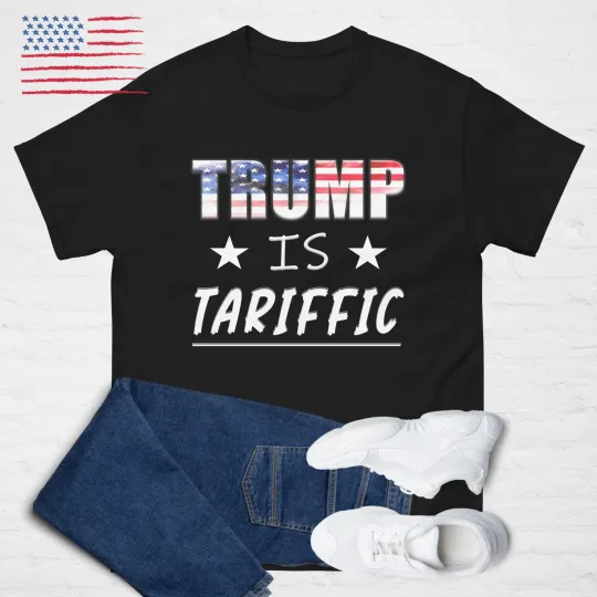 Discover Trump Is Tariffic T-Shirt US America MAGA Golden Age Tee