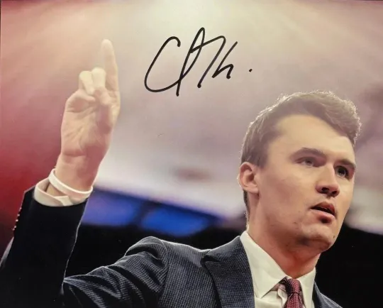 Discover Charlie Kirk Signed Reprint Poster - Premium Matte Vertical Wall Art