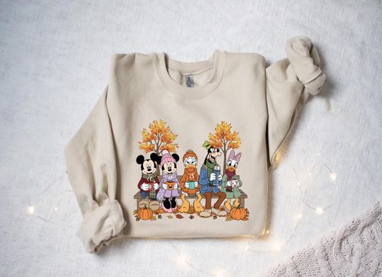 Discover Halloween Mickey and Friends Shirt, Disney Fall Shirt, Disneyland Pumpkin Fall Shirt, Thanksgiving Matching Shirt, Fall Gift, Mickey Autumn