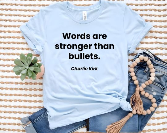 Discover Charlie Kirk Shirt, Conservative Support Tee, Political Graphic Crewneck Top, Human Rights Activist T-Shirt, Freedom Statement Protest Shir