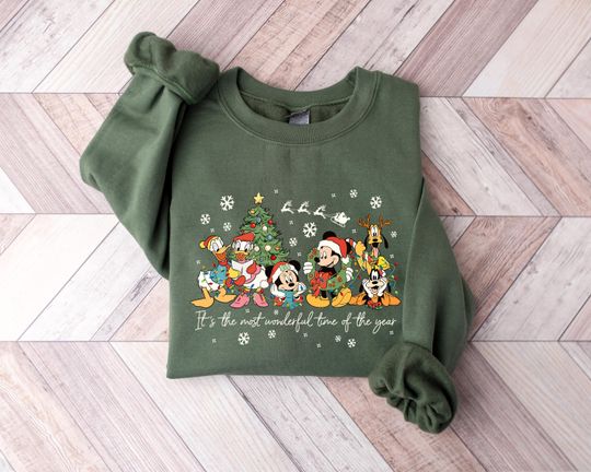 Its The Most Magical Time Of The Year Disney Christmas Light Sweatshirt, Disney Castle Sweatshirt, Mickey Christmas Sweatshirt, Xmas Gift Sweatshirt