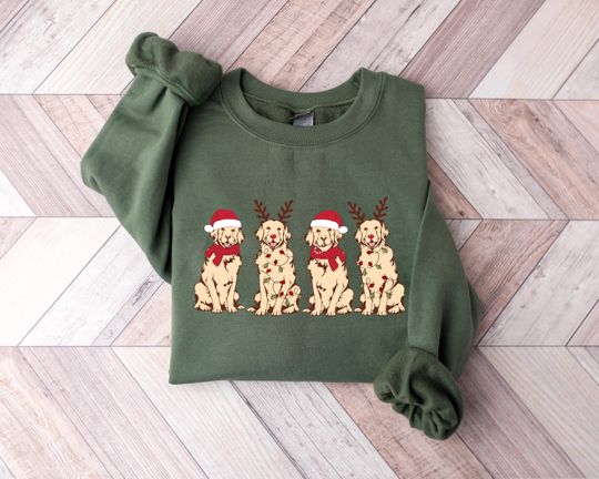 Discover Christmas Dogs Sweatshirt: Holiday Dog Lover Gift