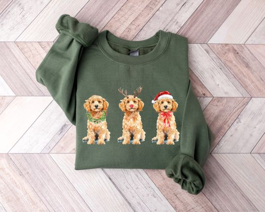 Discover Christmas Goldendoodle Shirt, Christmas Dog Shirt, Doodle Mom Shirt, Goldendoodle Mom Tee, Dog Lover Gift, Golden Doodle Gift, Dog Mom Shirt